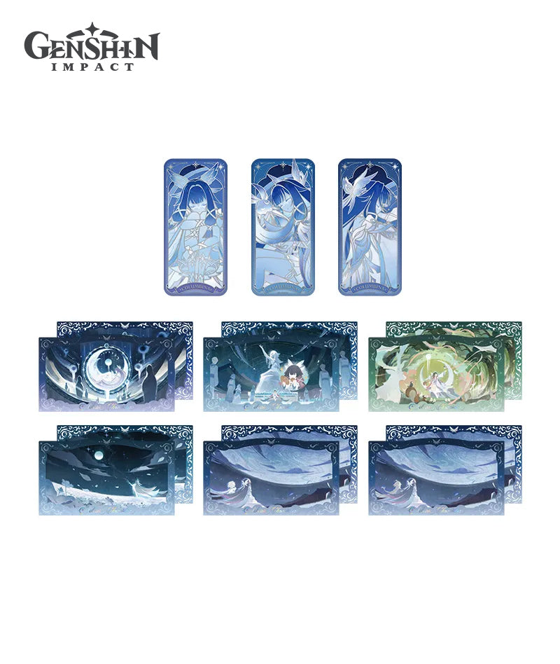 [Official Merch] Columbina Selenic Chronicles Badge & Commemorative Card Set