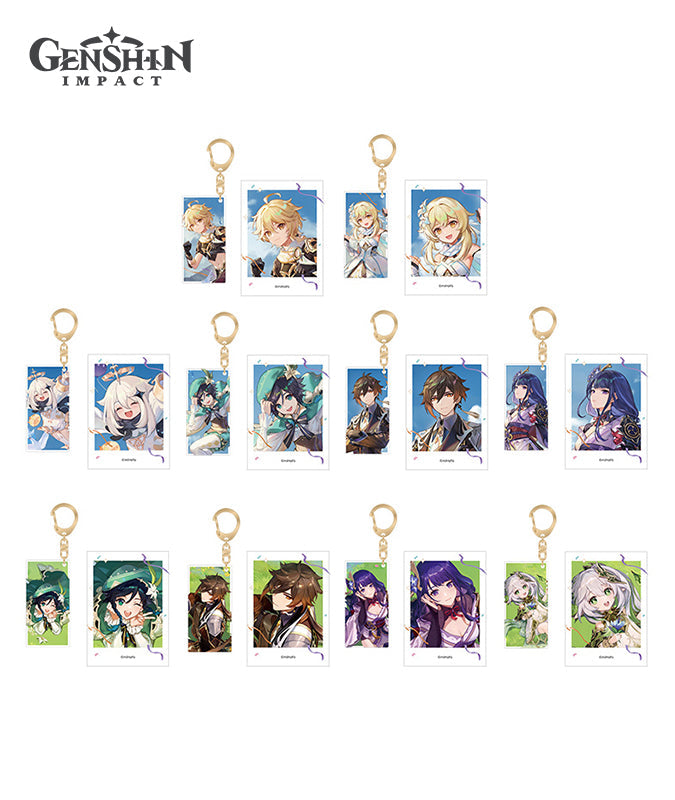 [Official Merchandise] Genshin FES2023 Series: Acrylic Keychain Charm & Polaroid Set