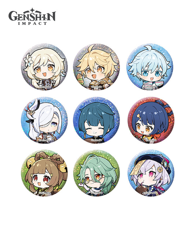 [Official Merchandise] The Exquisite Night Chimes Chibi Character Badge & Stand