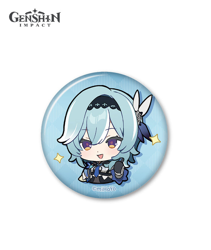 Genshin Impact Chibi Expression Sticker Badge