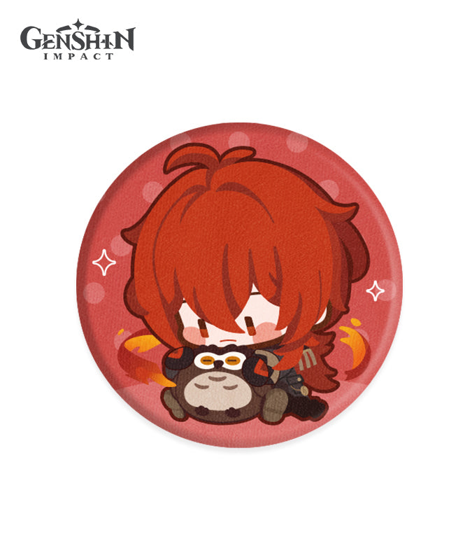 Genshin Impact Chibi Character Fabric Badges