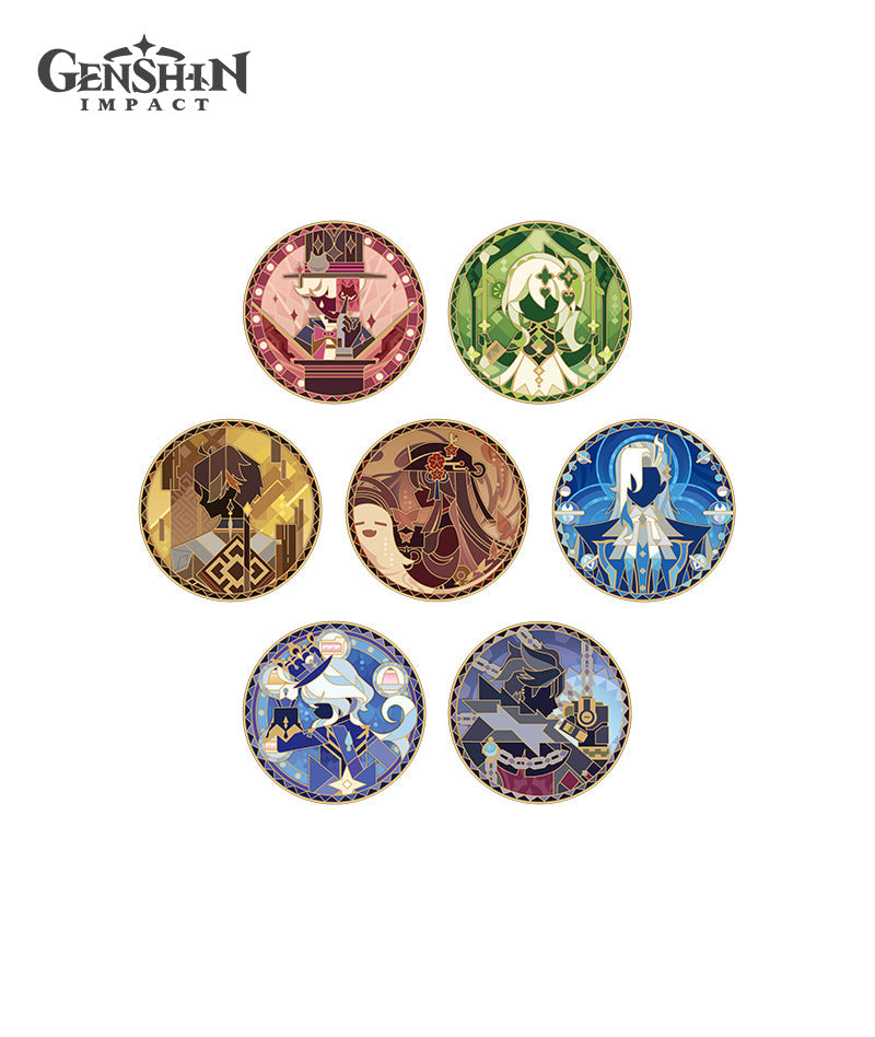 [Official Merchandise] Genshin Impact Iridescent Arataki Rockin' for Life Tour Metal Badge