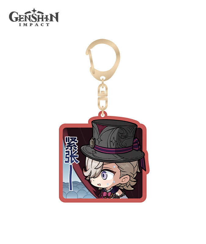 [Official Merchandise] Fontaine Chibi Character Expression Sticker Keychains