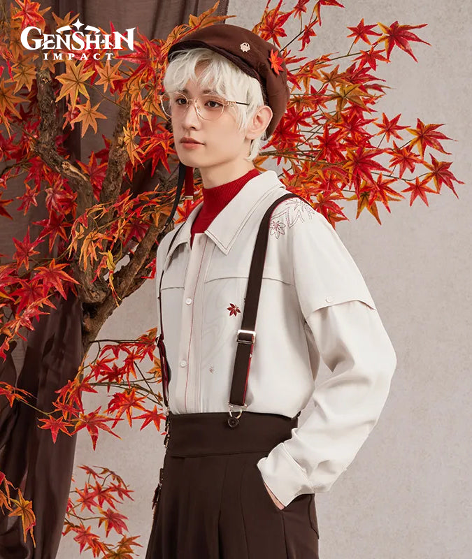 [Official Merchandise] Kaedehara Kazuha Impression Clothing Shirt & Knit Set