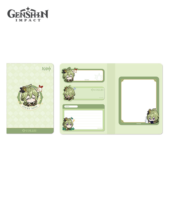 Genshin Impact Sumeru Chibi Character Expression Sticker Memo Notepad