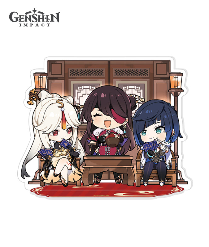 [Official Merchandise] The Exquisite Night Chimes Chibi Character Badge & Stand