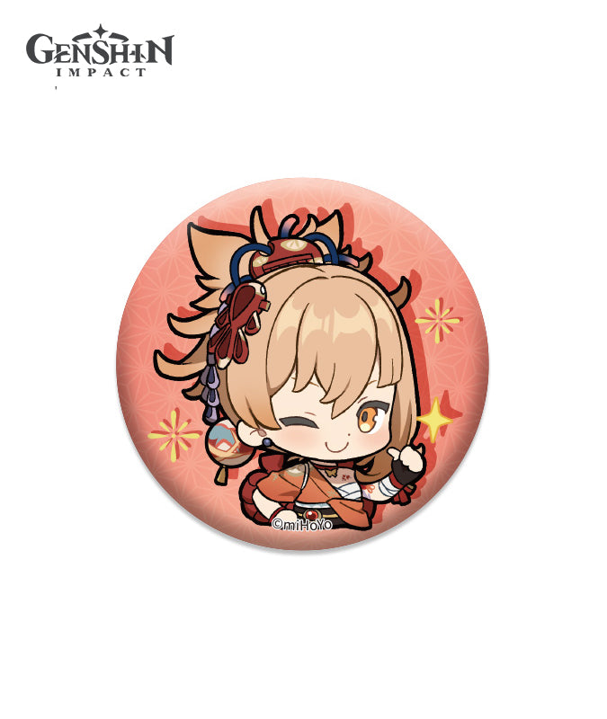 Genshin Impact Theme Chibi Expression Sticker Badges
