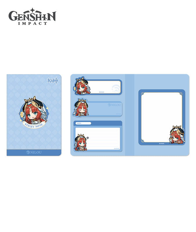 Genshin Impact Sumeru Chibi Character Expression Sticker Memo Notepad