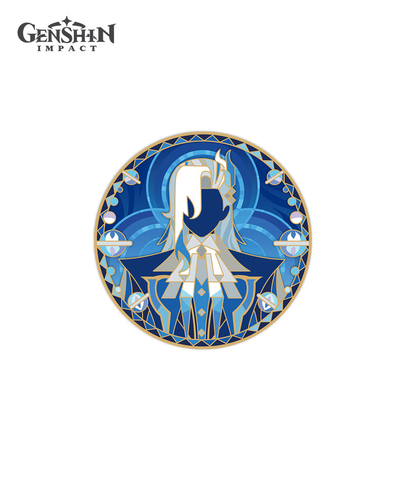 [Official Merchandise] Genshin Impact Iridescent Arataki Rockin' for Life Tour Metal Badge