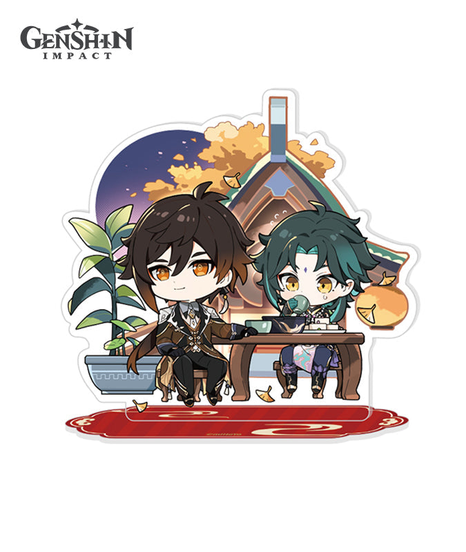 [Official Merchandise] The Exquisite Night Chimes Chibi Character Badge & Stand
