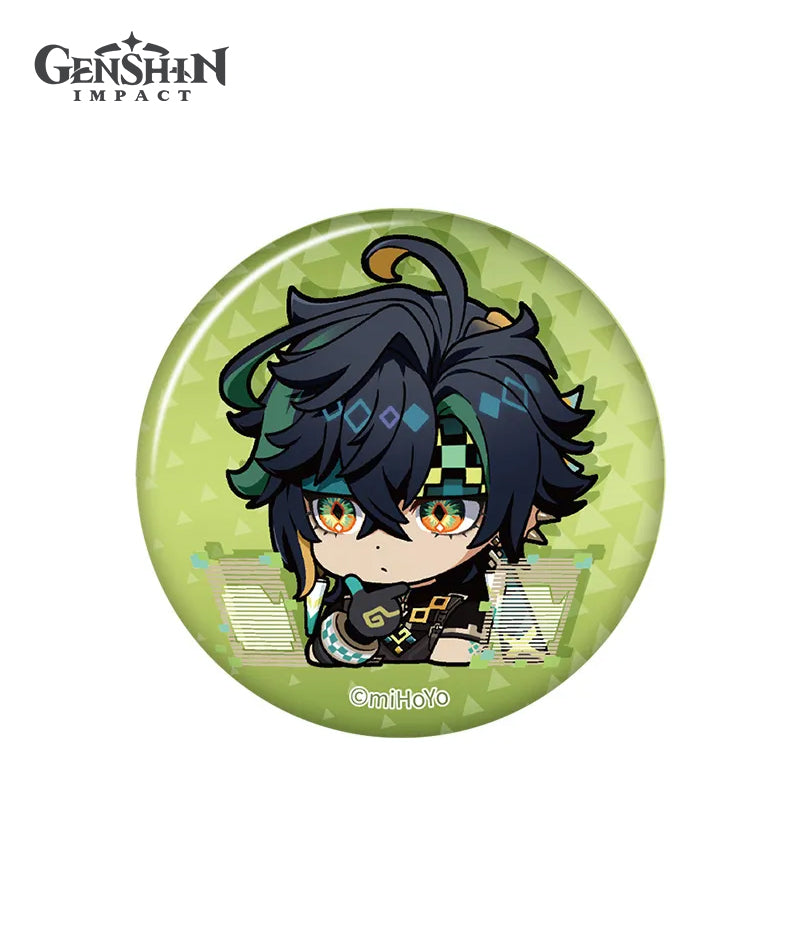 Genshin Impact Natlan Chibi Character Expression Sticker Badges