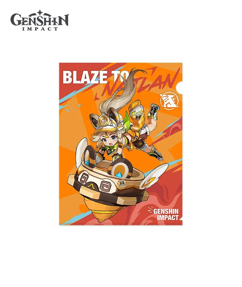 Genshin Impact Blaze to Natlan Series Badge Folder Merch