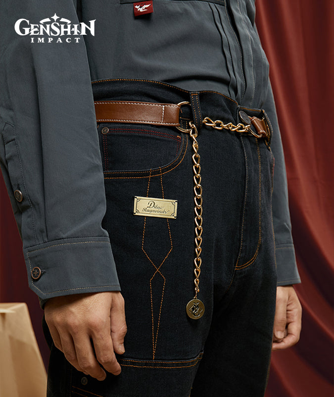 [Official Merchandise] Diluc Impression Clothing Jeans
