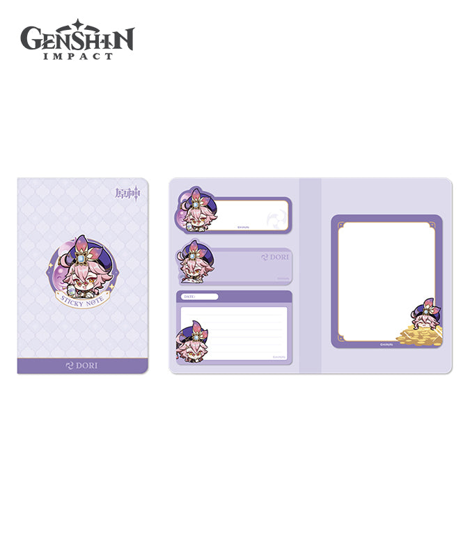 Genshin Impact Sumeru Chibi Character Expression Sticker Memo Notepad