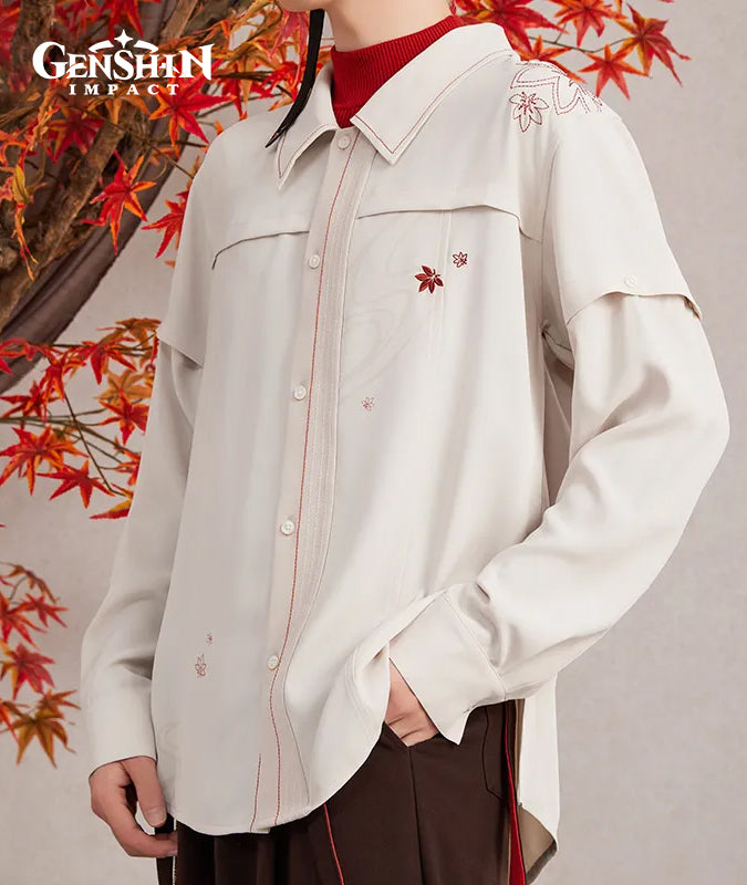 [Official Merchandise] Kaedehara Kazuha Impression Clothing Shirt & Knit Set