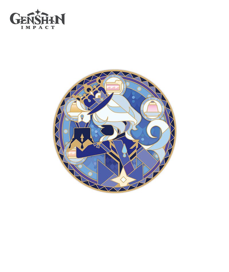 [Official Merchandise] Genshin Impact Iridescent Arataki Rockin' for Life Tour Metal Badge