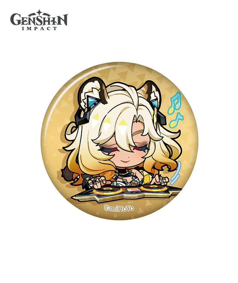 Genshin Impact Natlan Chibi Character Expression Sticker Badges