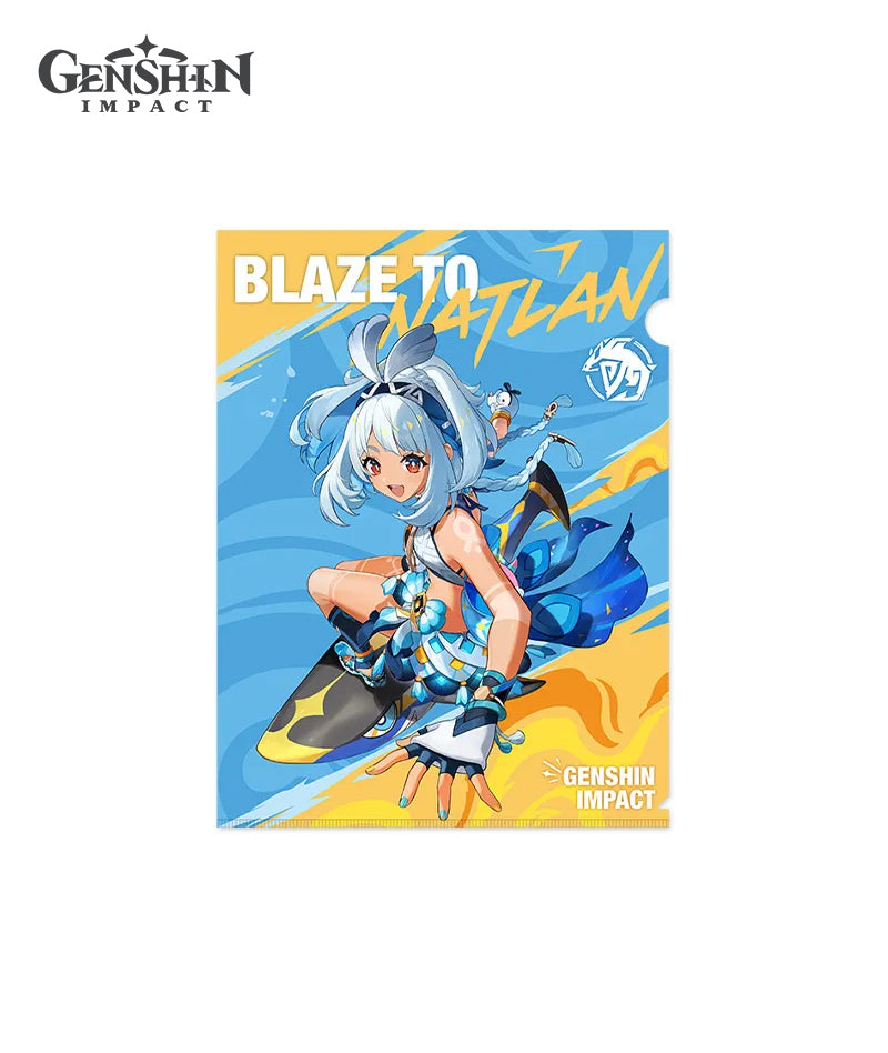 Genshin Impact Blaze to Natlan Series Badge Folder Merch