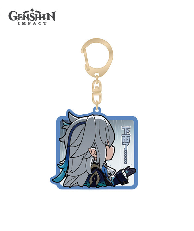 [Official Merchandise] Fontaine Chibi Character Expression Sticker Keychains