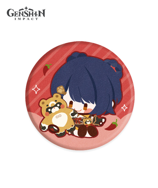 Genshin Impact Chibi Character Fabric Badges