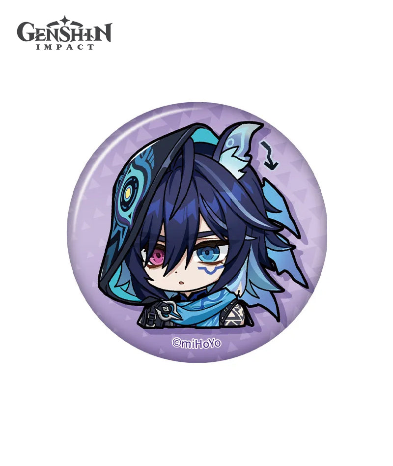 Genshin Impact Natlan Chibi Character Expression Sticker Badges