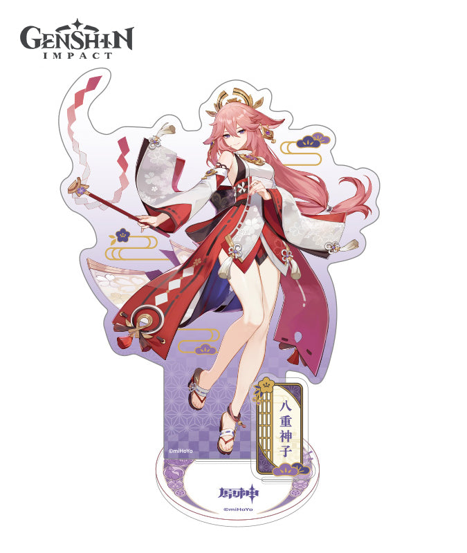 Genshin Impact Inazuma Raiden Shogun Sangonomiya Kokomi Character Acrylic Stands