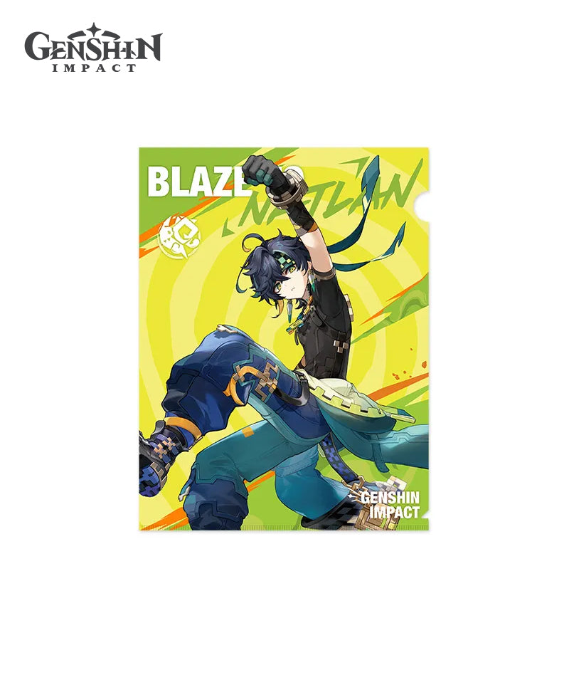 Genshin Impact Blaze to Natlan Series Badge Folder Merch