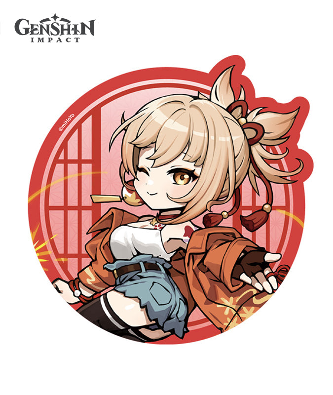 Genshin Impact Picnic Theme Series: Chibi Character Mouse Pad