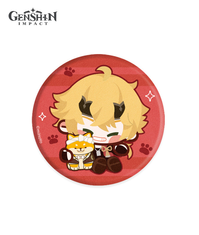 Genshin Impact Chibi Character Fabric Badges
