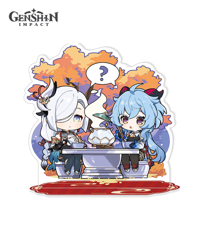 [Official Merchandise] The Exquisite Night Chimes Chibi Character Badge & Stand