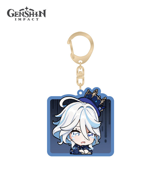 [Official Merchandise] Fontaine Chibi Character Expression Sticker Keychains
