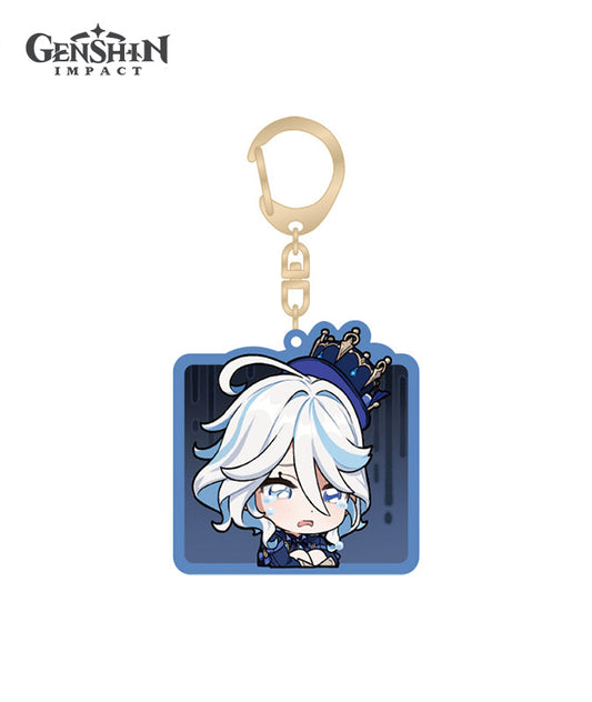 [Official Merchandise] Fontaine Chibi Character Expression Sticker Keychains