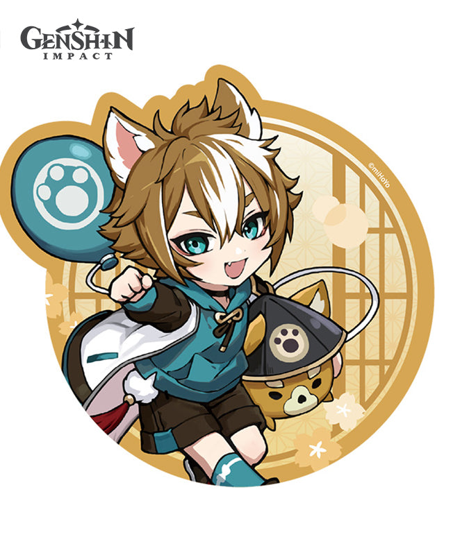 Genshin Impact Picnic Theme Series: Chibi Character Mouse Pad