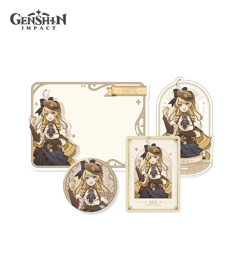 [Official Merchandise] Genshin Impact Clorinde Shadow Hunting Merch: Badge, Stand, Fridge Magnet