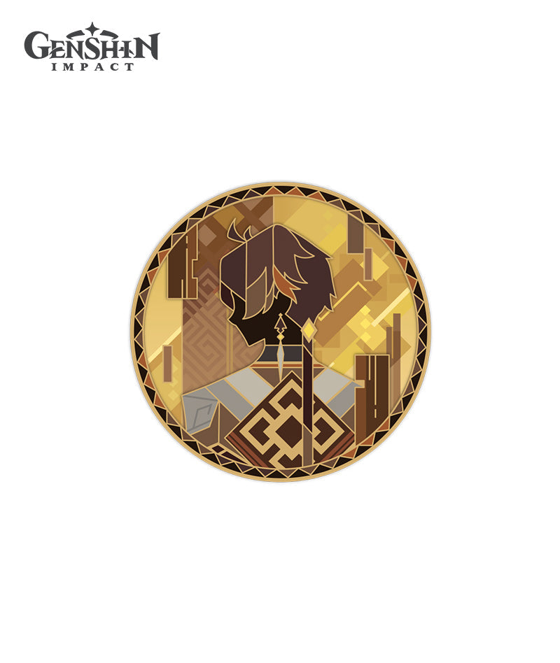 [Official Merchandise] Genshin Impact Iridescent Arataki Rockin' for Life Tour Metal Badge