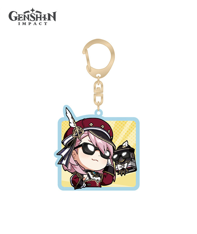 [Official Merchandise] Fontaine Chibi Character Expression Sticker Keychains