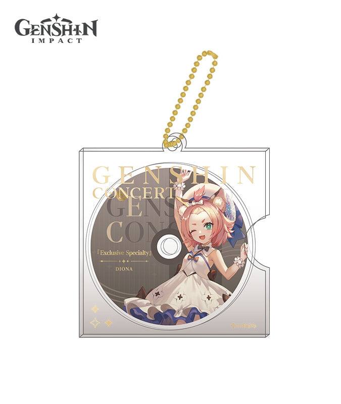 [Official Merchandise] Genshin Concert 2023 Melodies of an Endless Journey: Character CD-Style Keychain Charms