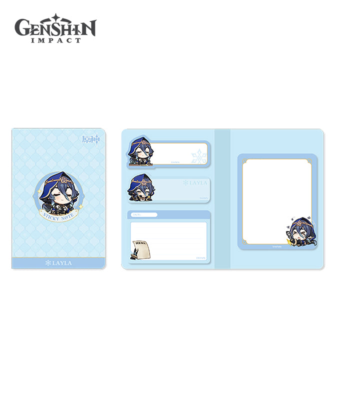 Genshin Impact Sumeru Chibi Character Expression Sticker Memo Notepad