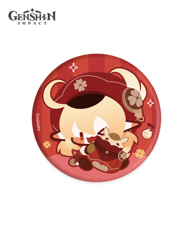 Genshin Impact Chibi Character Fabric Badges