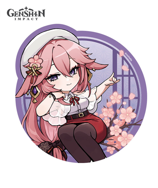 Genshin Impact Picnic Theme Series: Chibi Character Mouse Pad