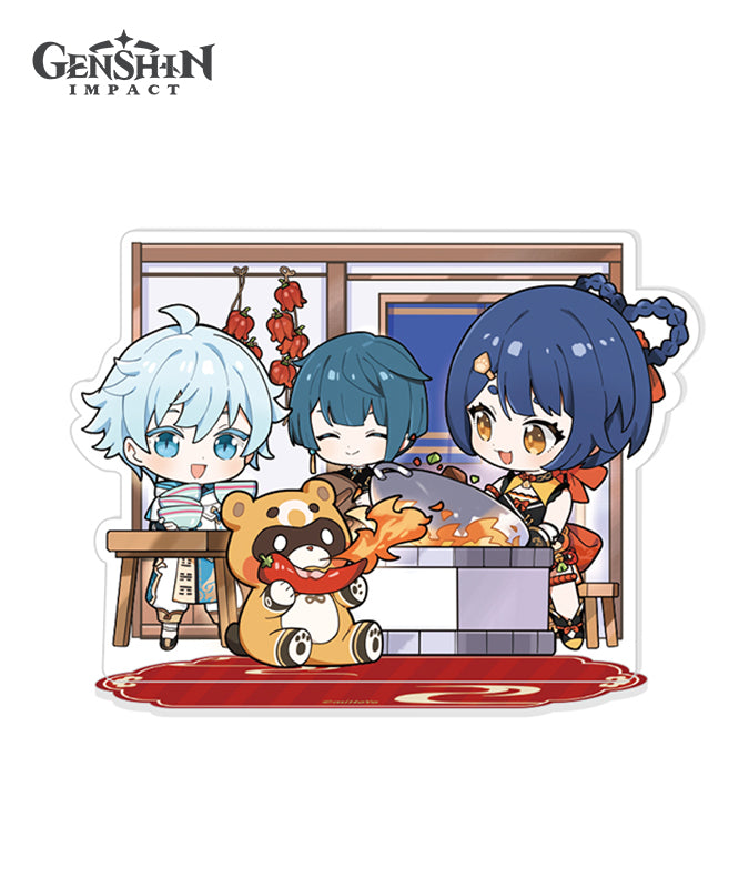 [Official Merchandise] The Exquisite Night Chimes Chibi Character Badge & Stand