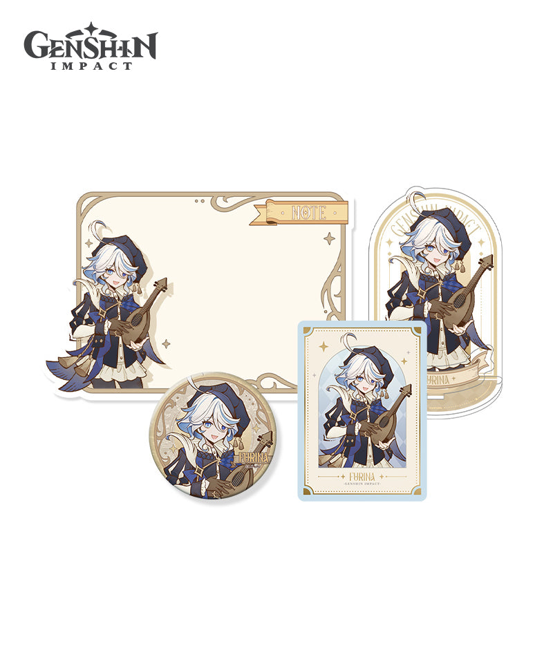 [Official Merchandise] Genshin Impact Clorinde Shadow Hunting Merch: Badge, Stand, Fridge Magnet