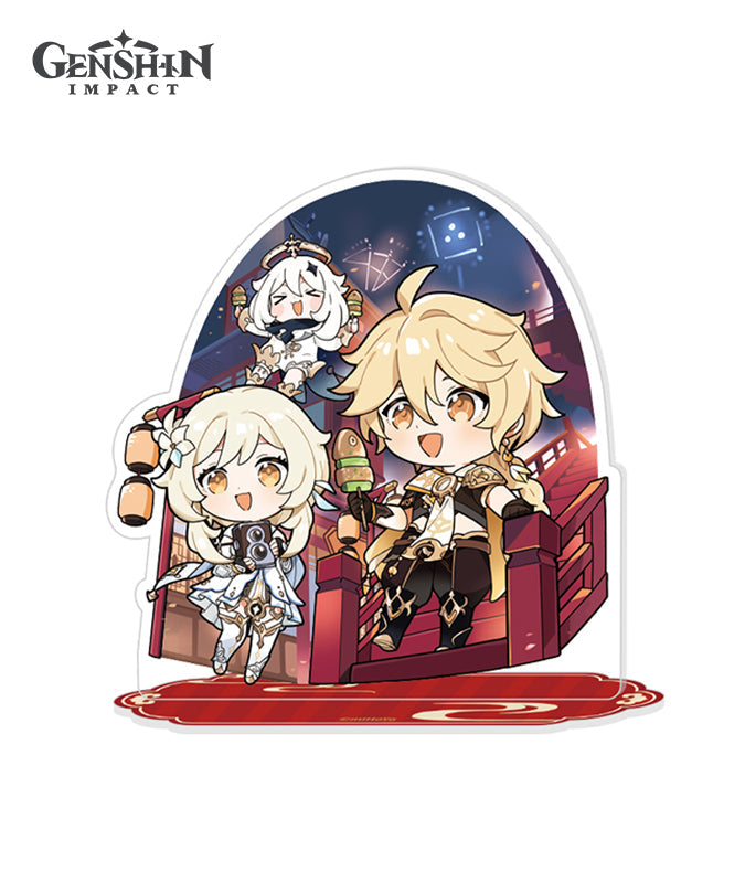 [Official Merchandise] The Exquisite Night Chimes Chibi Character Badge & Stand