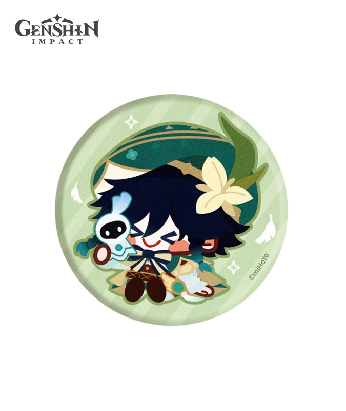 Genshin Impact Chibi Character Fabric Badges