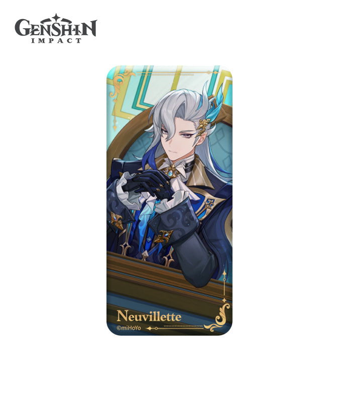 Genshin Impact Theme Character Rectangle Badge Furina