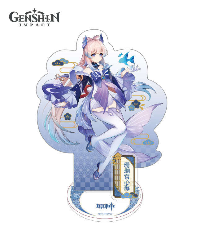 Genshin Impact Inazuma Raiden Shogun Sangonomiya Kokomi Character Acrylic Stands