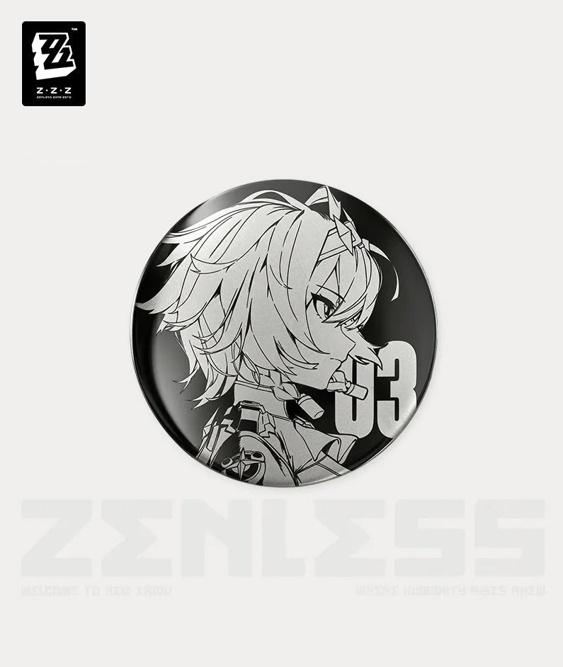 [Official Merch] Zenless Zone Zero Temporal Frequencies Series Mirror Metal Badge