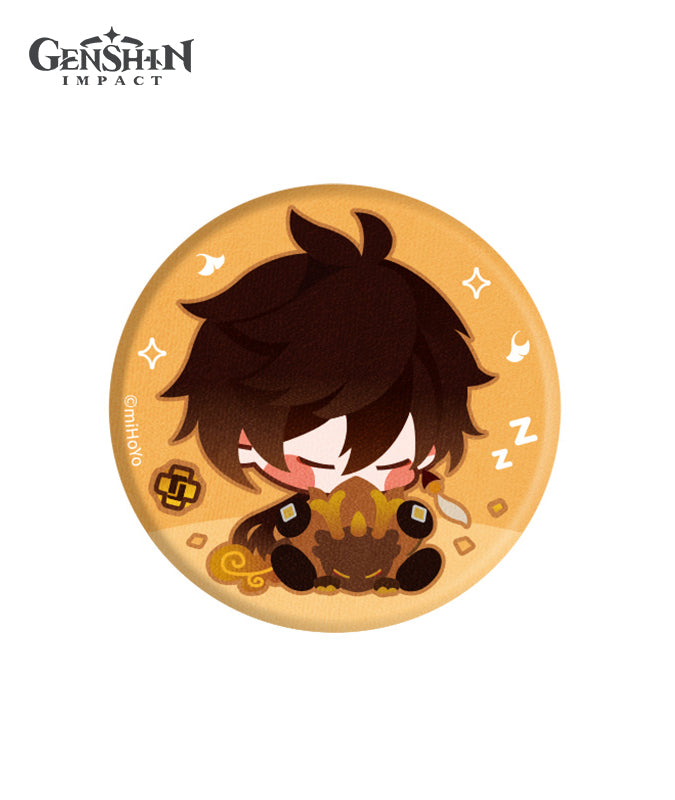 Genshin Impact Chibi Character Fabric Badges