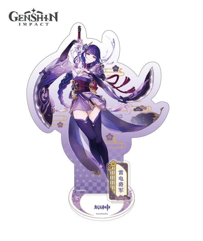 Genshin Impact Inazuma Raiden Shogun Sangonomiya Kokomi Character Acrylic Stands