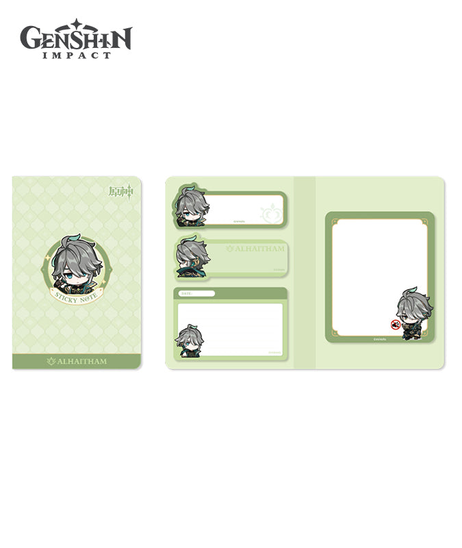 Genshin Impact Sumeru Chibi Character Expression Sticker Memo Notepad